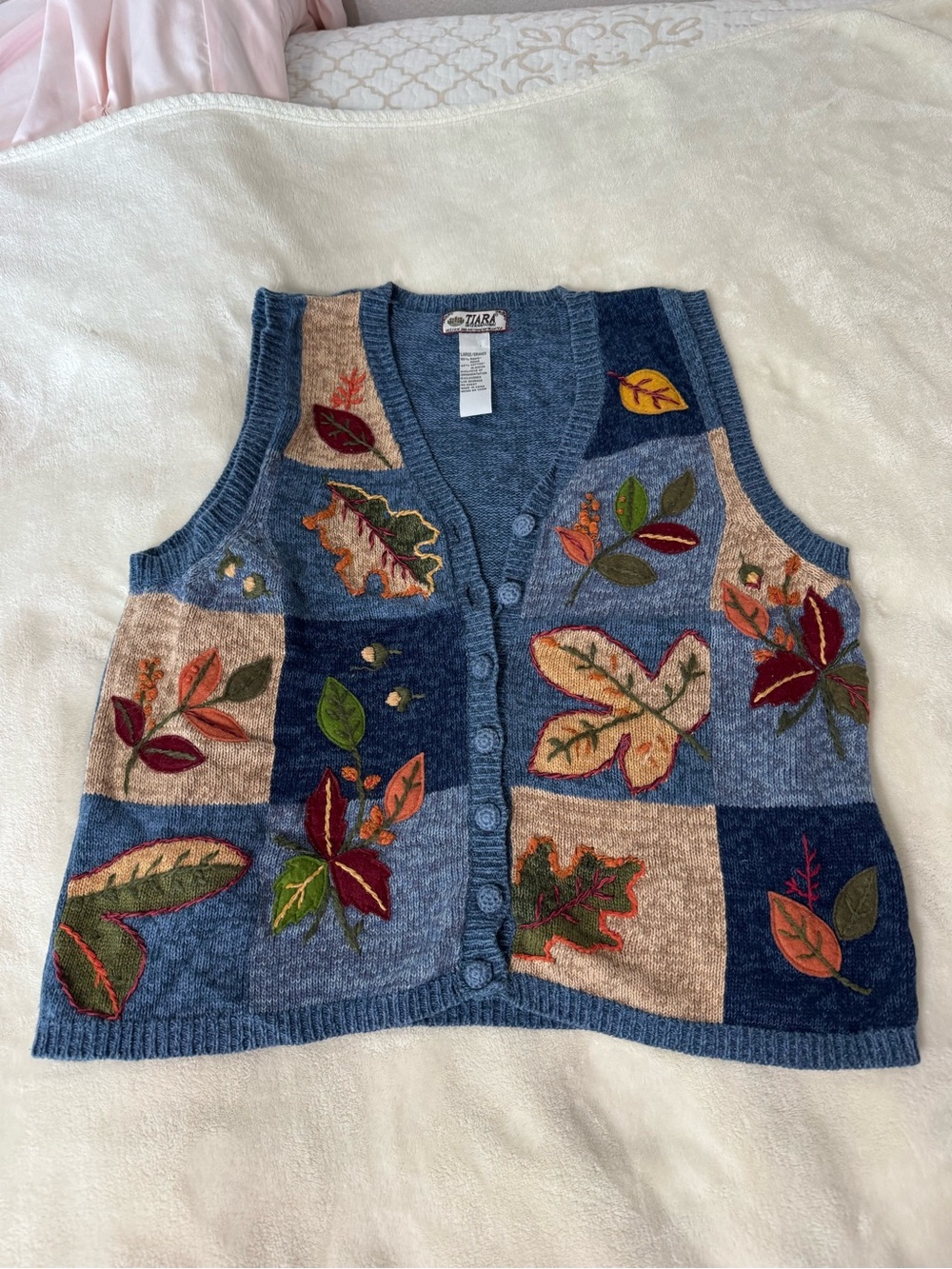 vintage tiara international autumn sweater vest